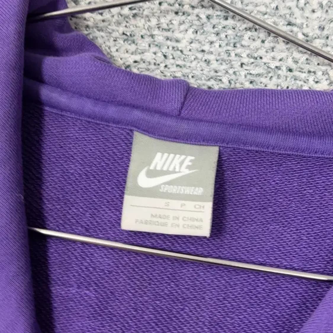 나이키 퍼플 빈티지 프린팅 로고 후드집업 S 상품이미지5