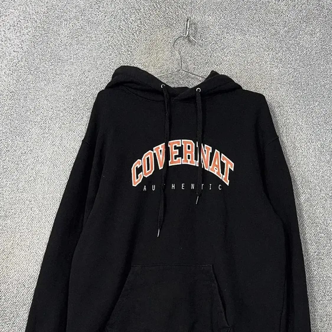 커버낫 아치 로고 블랙 스웻 후드티 XL 상품이미지3