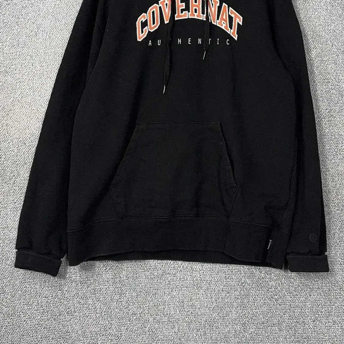 커버낫 아치 로고 블랙 스웻 후드티 XL 상품이미지4