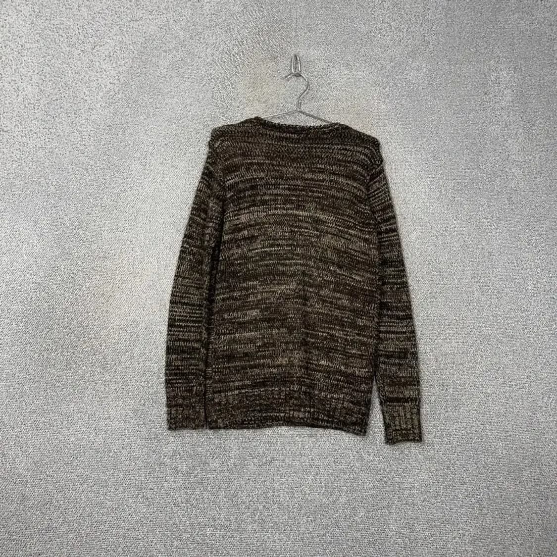 게스 빈티지 브라운 배색 패턴 아크릴 울 니트 가디건 S 상품이미지2