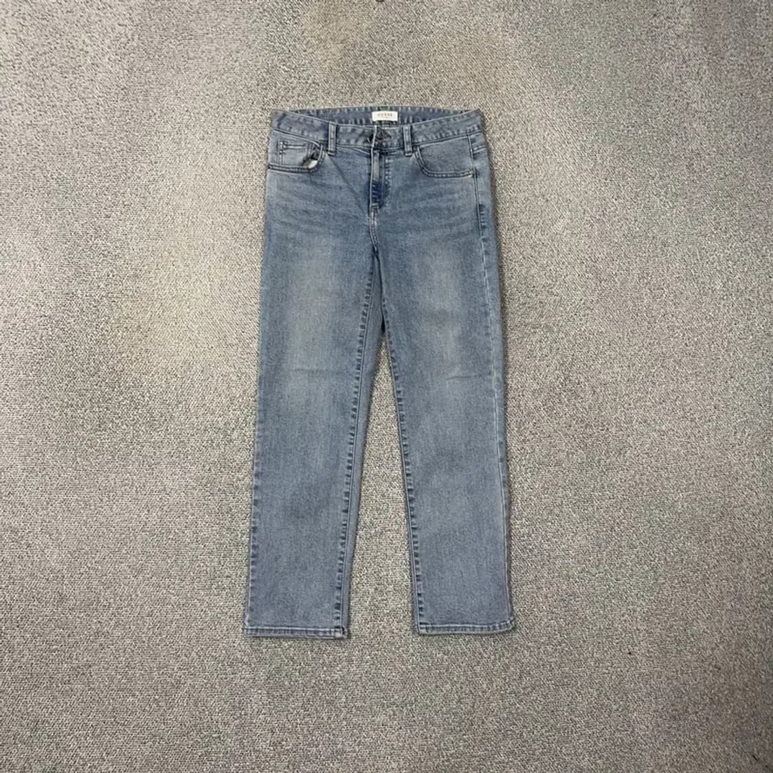 게스 삼각로고 여성 캐주얼 연청바지 데님팬츠 27 상품이미지1