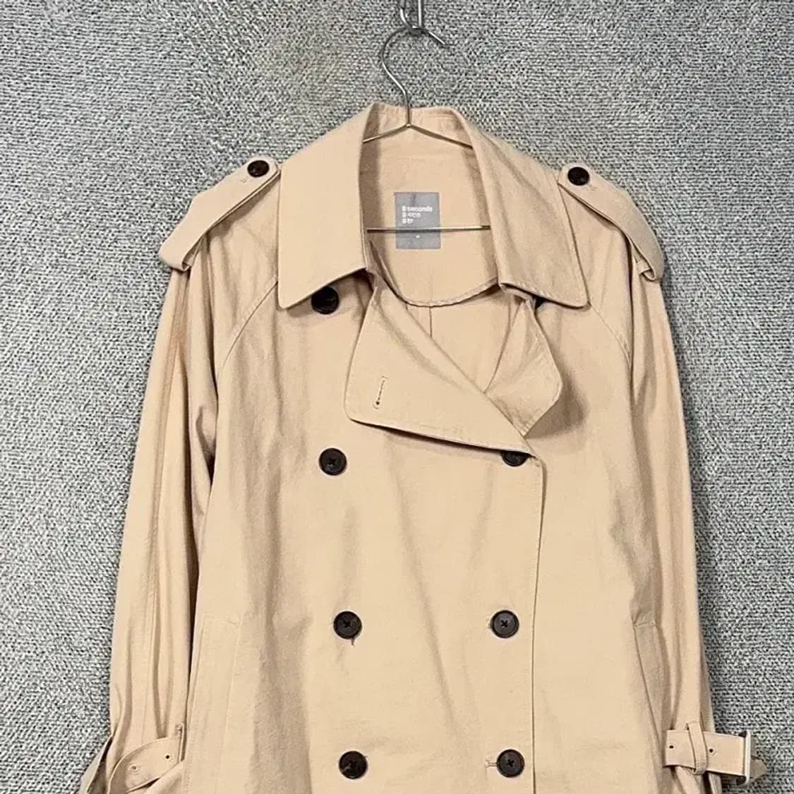 에잇세컨즈 여성 캐주얼 베이지 트렌치 코트 M 상품이미지3