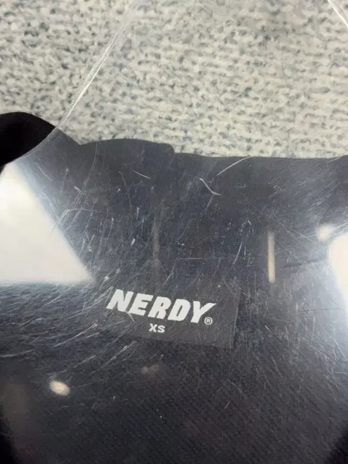 널디 블랙 로고 크롭 후드 집업 XS 상품이미지6