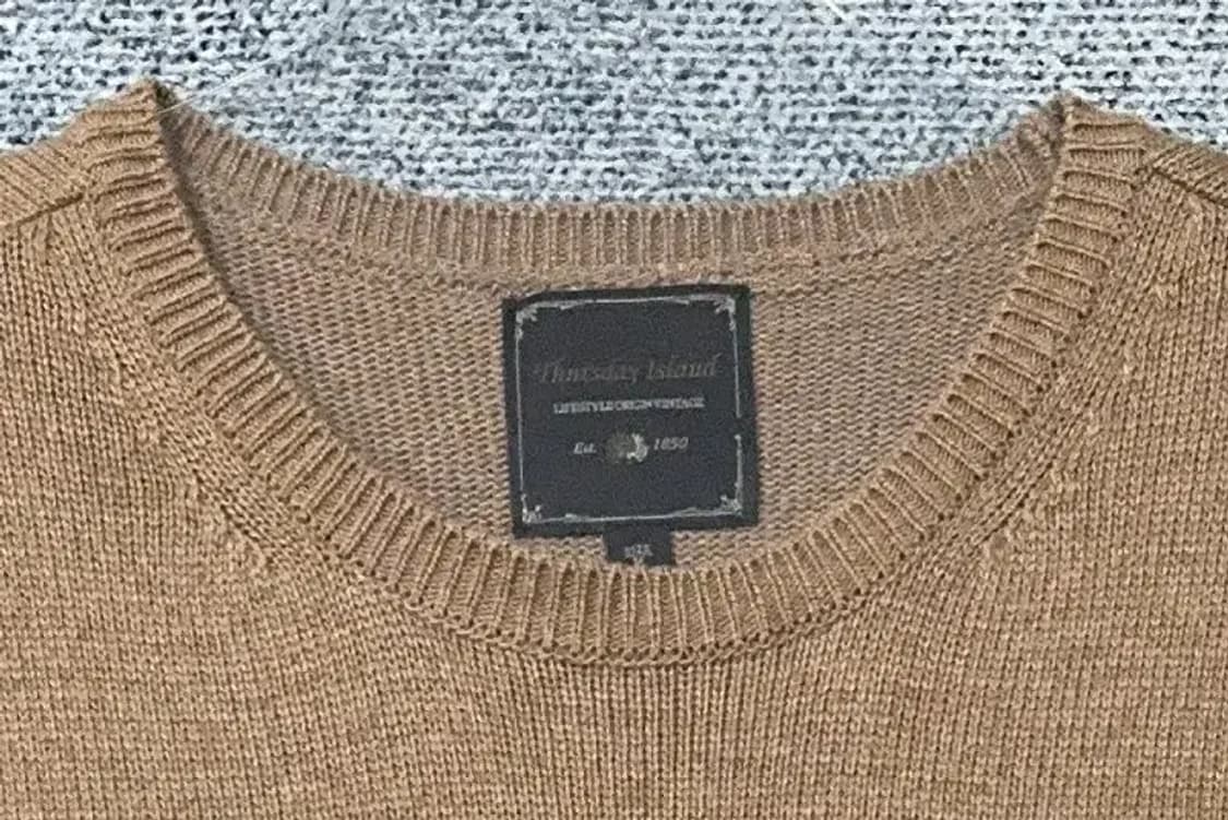 써스데이아일랜드 베이지 모헤어 레이온 니트 원피스 165(M) 상품이미지6