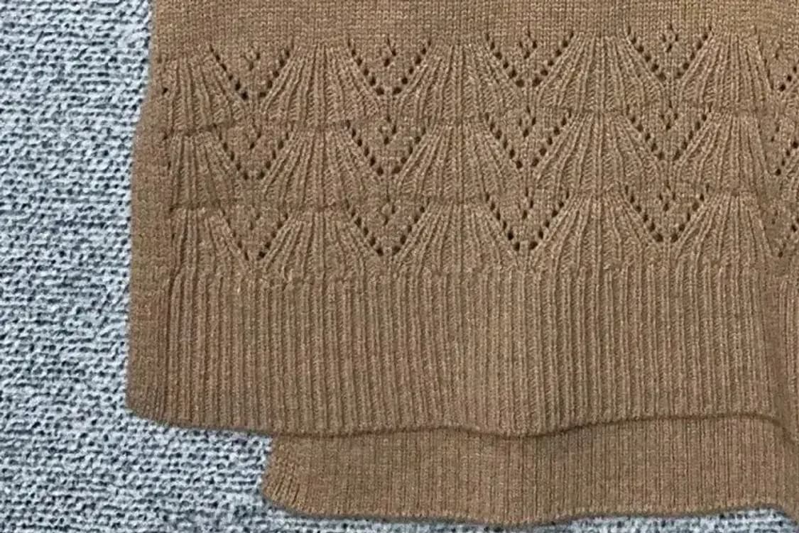 써스데이아일랜드 베이지 모헤어 레이온 니트 원피스 165(M) 상품이미지7