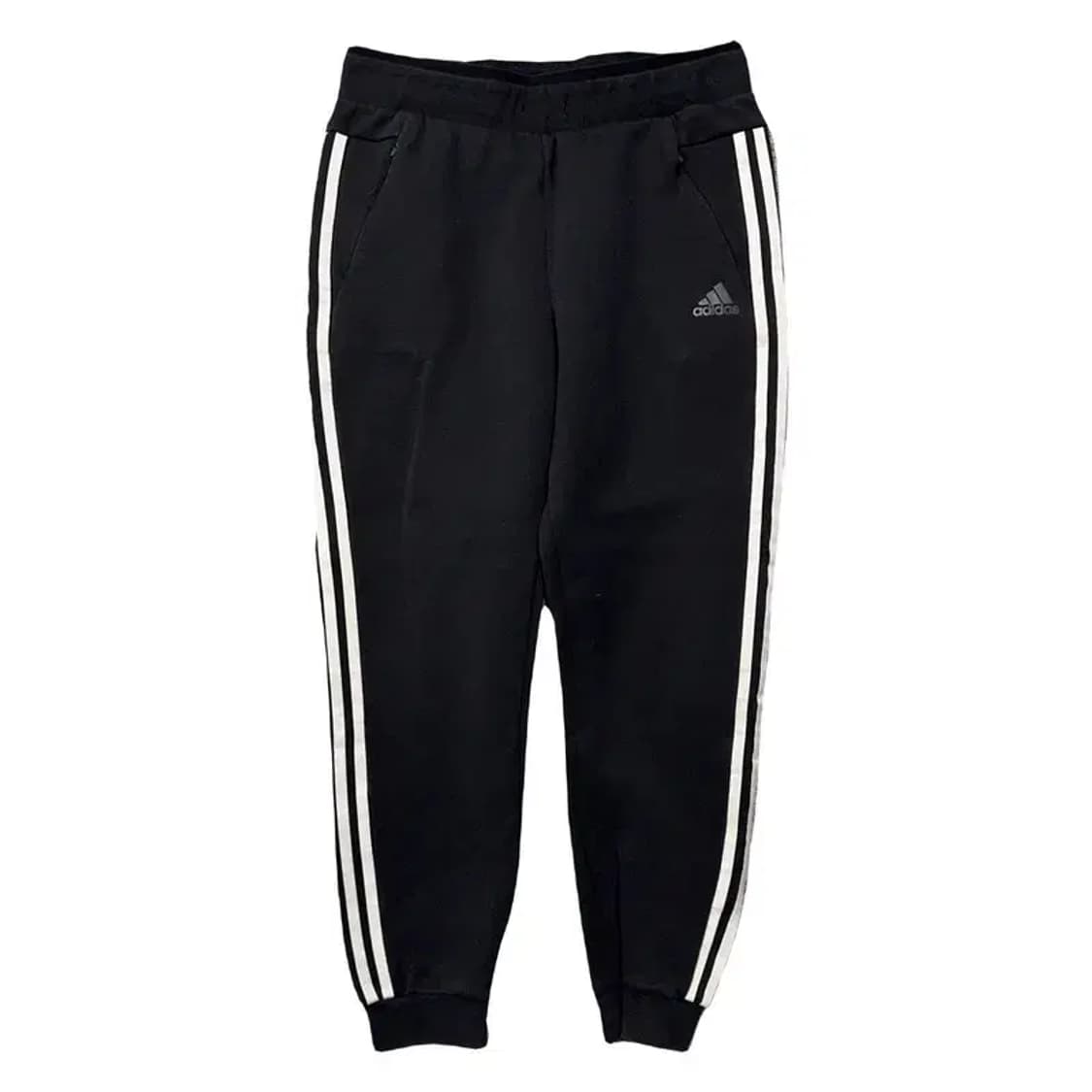 아디다스 블랙 로고 삼선 조거팬츠 M 상품이미지1