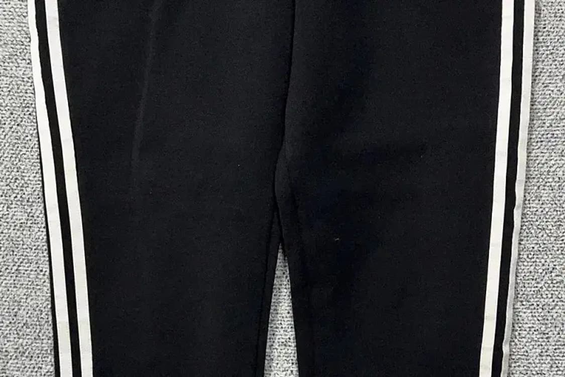 아디다스 블랙 로고 삼선 조거팬츠 M 상품이미지4