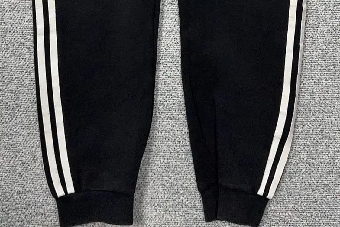 아디다스 블랙 로고 삼선 조거팬츠 M 상품이미지5