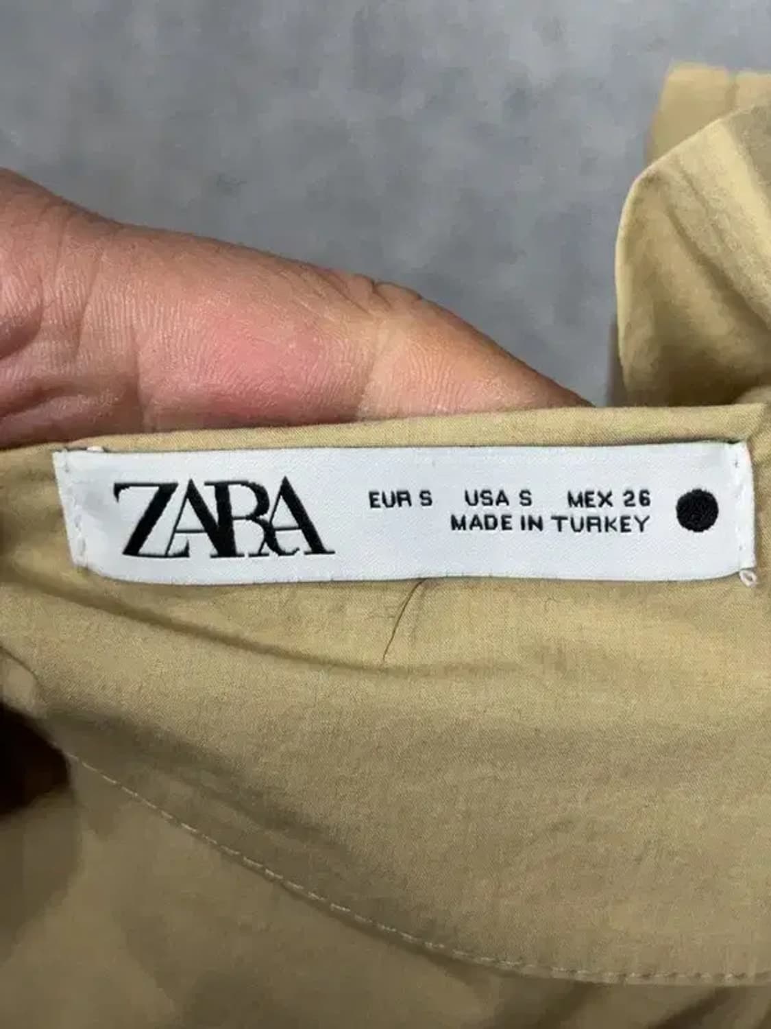 자라 베이지 코튼 롱 스커트 S 상품이미지7