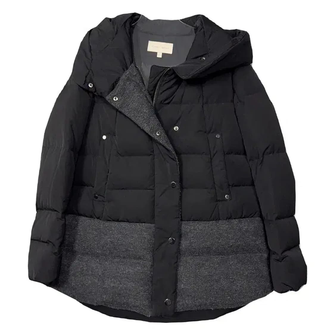 플라스틱아일랜드 블랙 덕다운 여성 캐주얼 패딩 S 상품이미지1