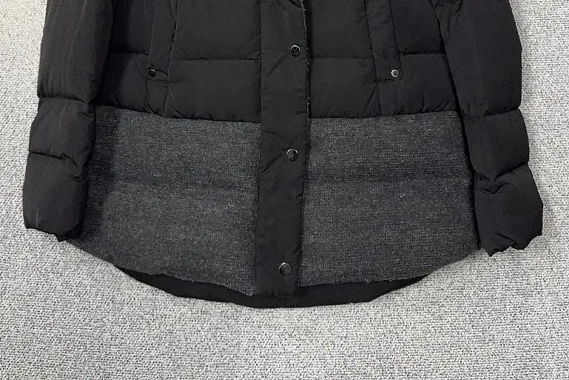 플라스틱아일랜드 블랙 덕다운 여성 캐주얼 패딩 S 상품이미지4