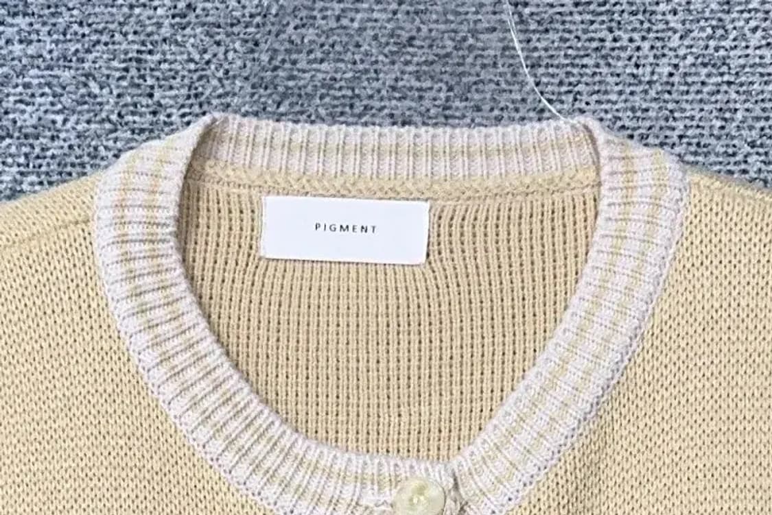 PIGMENT 베이지 니트 조끼 가디건 FREE 상품이미지5