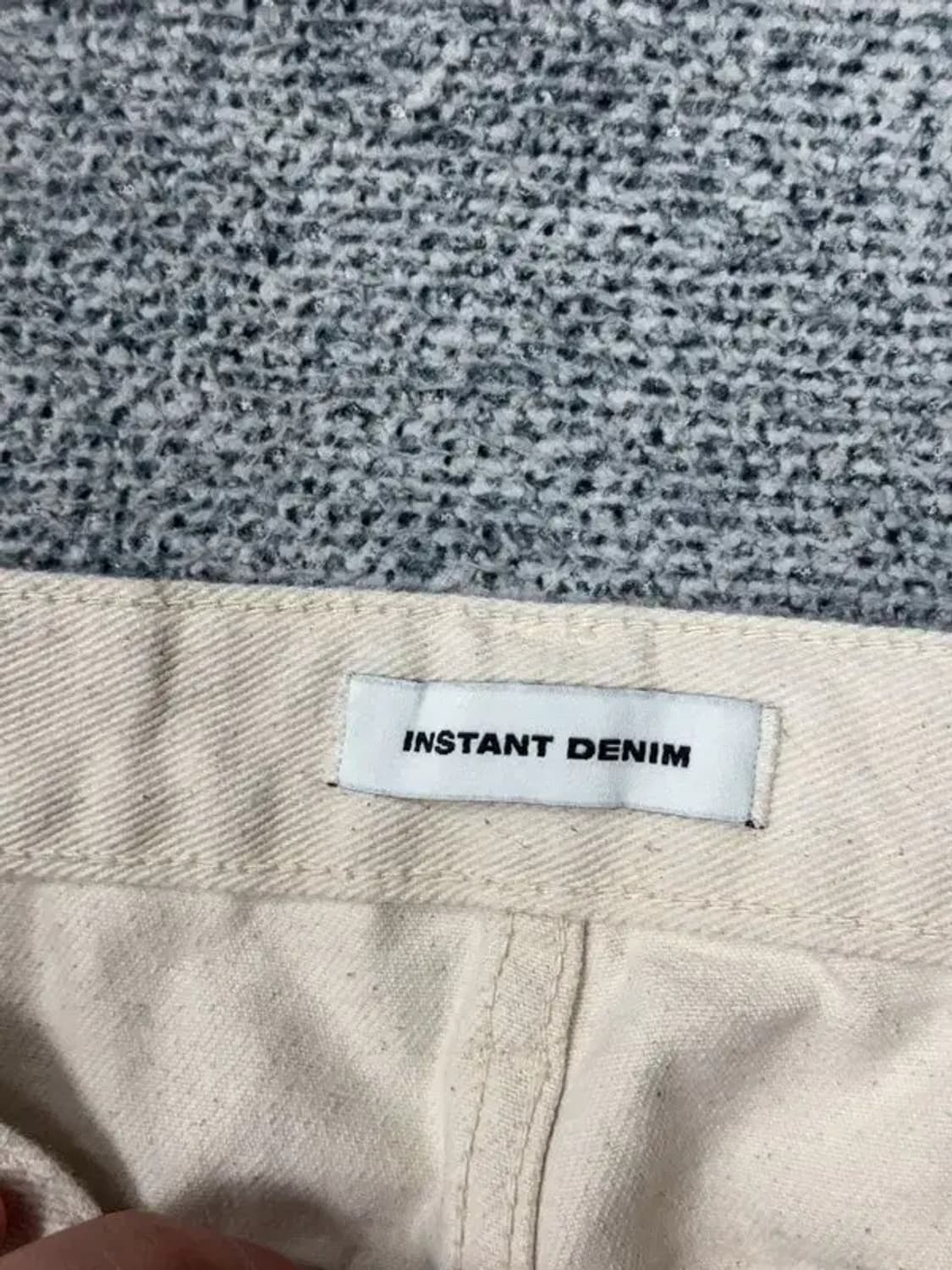 인스턴트 데님 크림 청바지 28 상품이미지6