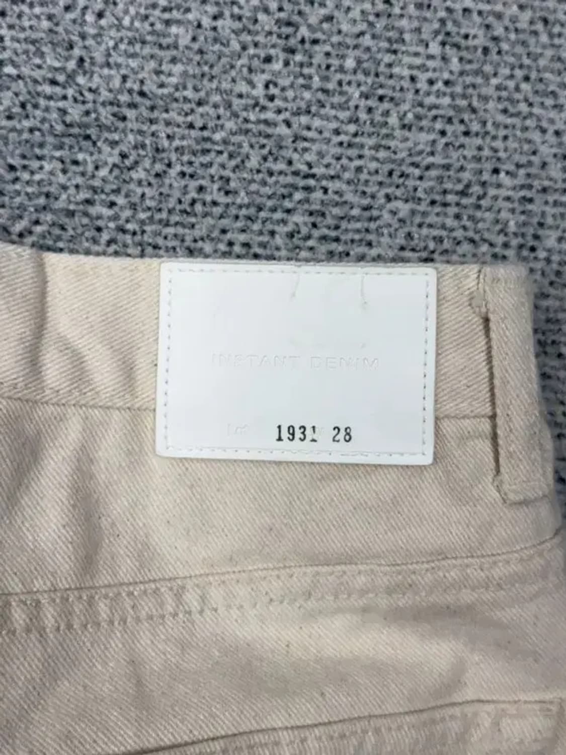 인스턴트 데님 크림 청바지 28 상품이미지7