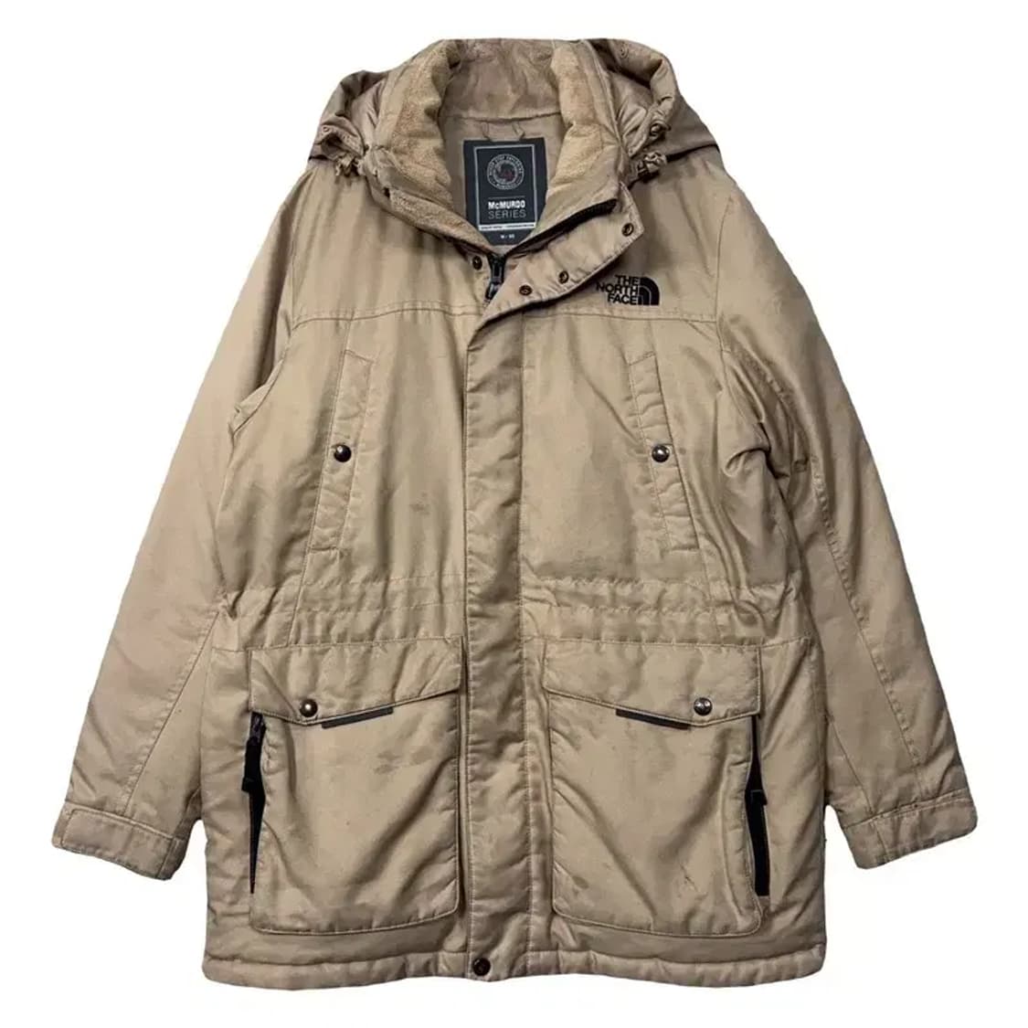 노스페이스 맥머도 베이지 방한 다운 패딩 M/95 상품이미지1