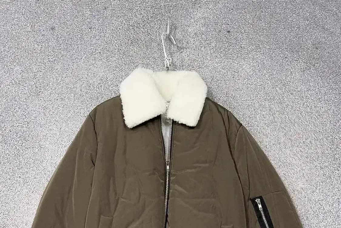 여성 양털 카라 브라운 패딩 L 상품이미지3