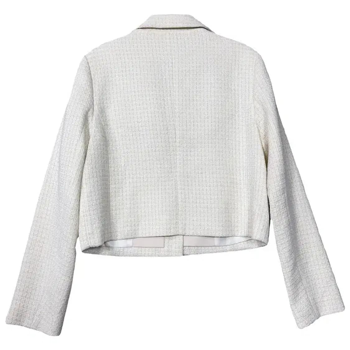 로엠 체크 크림 트위드 자켓 S 상품이미지2