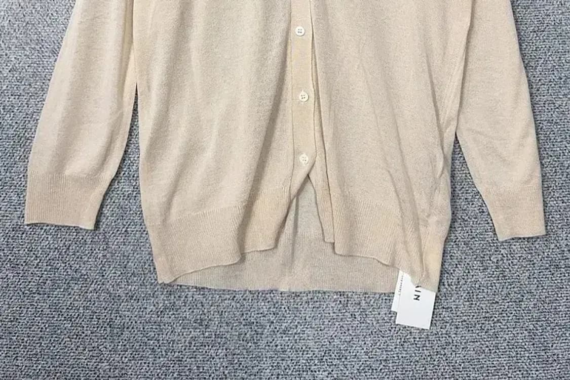 [새상품]나인 크림 롱 니트 가디건 FREE 상품이미지4