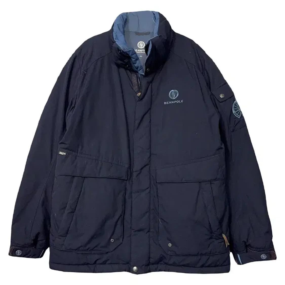 빈폴 네이비 로고 다운 패딩 점퍼 100 상품이미지1