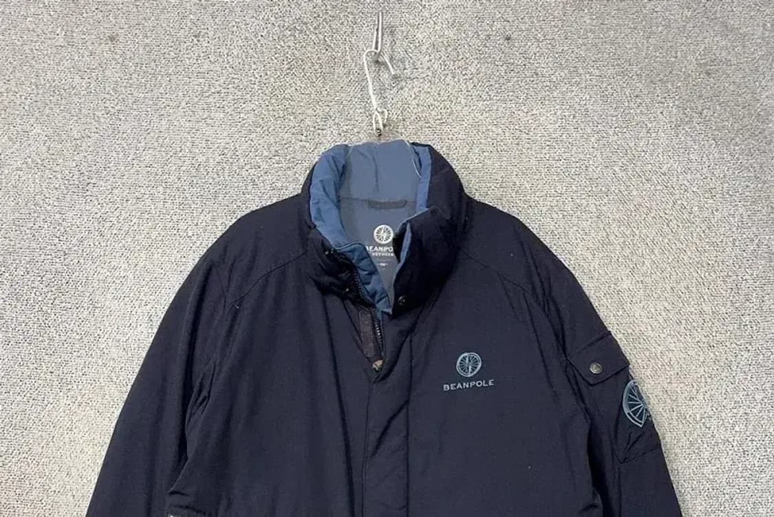 빈폴 네이비 로고 다운 패딩 점퍼 100 상품이미지3