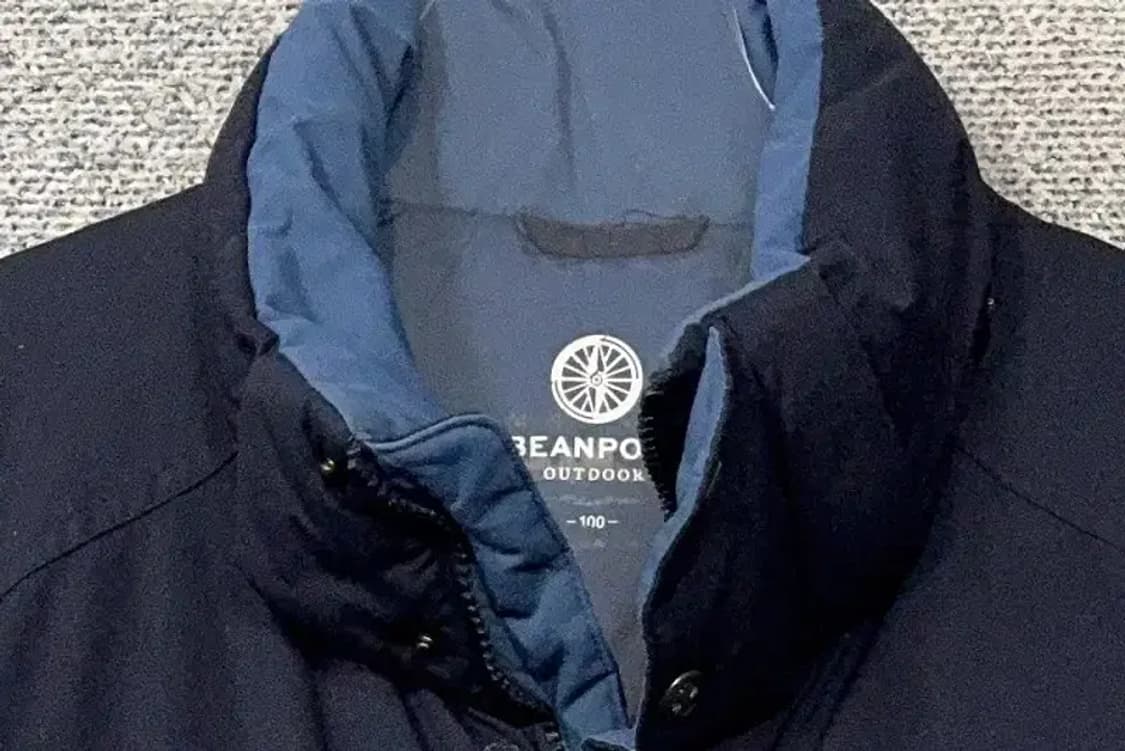 빈폴 네이비 로고 다운 패딩 점퍼 100 상품이미지5