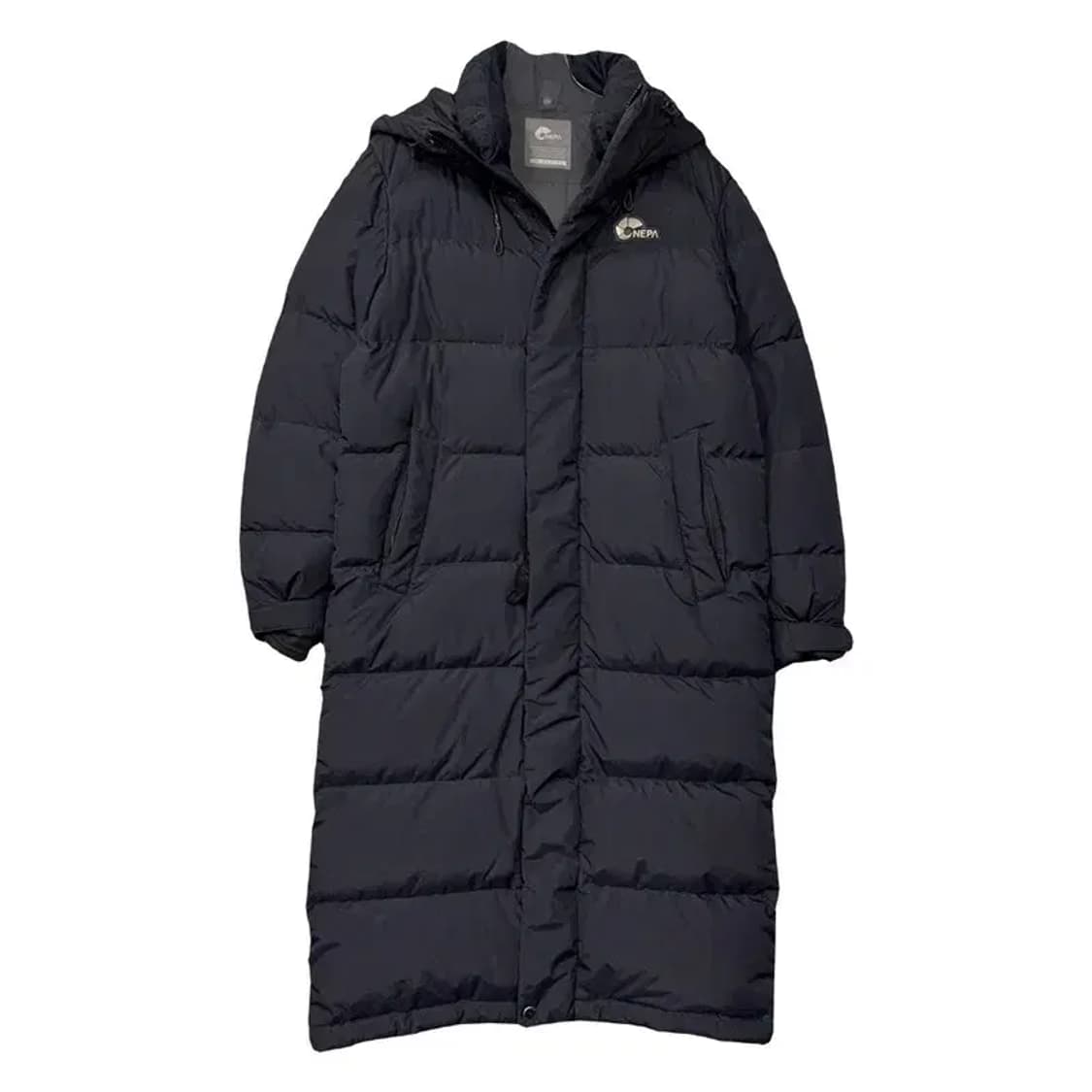 네파 블랙 로고 다운 롱패딩 90 상품이미지1