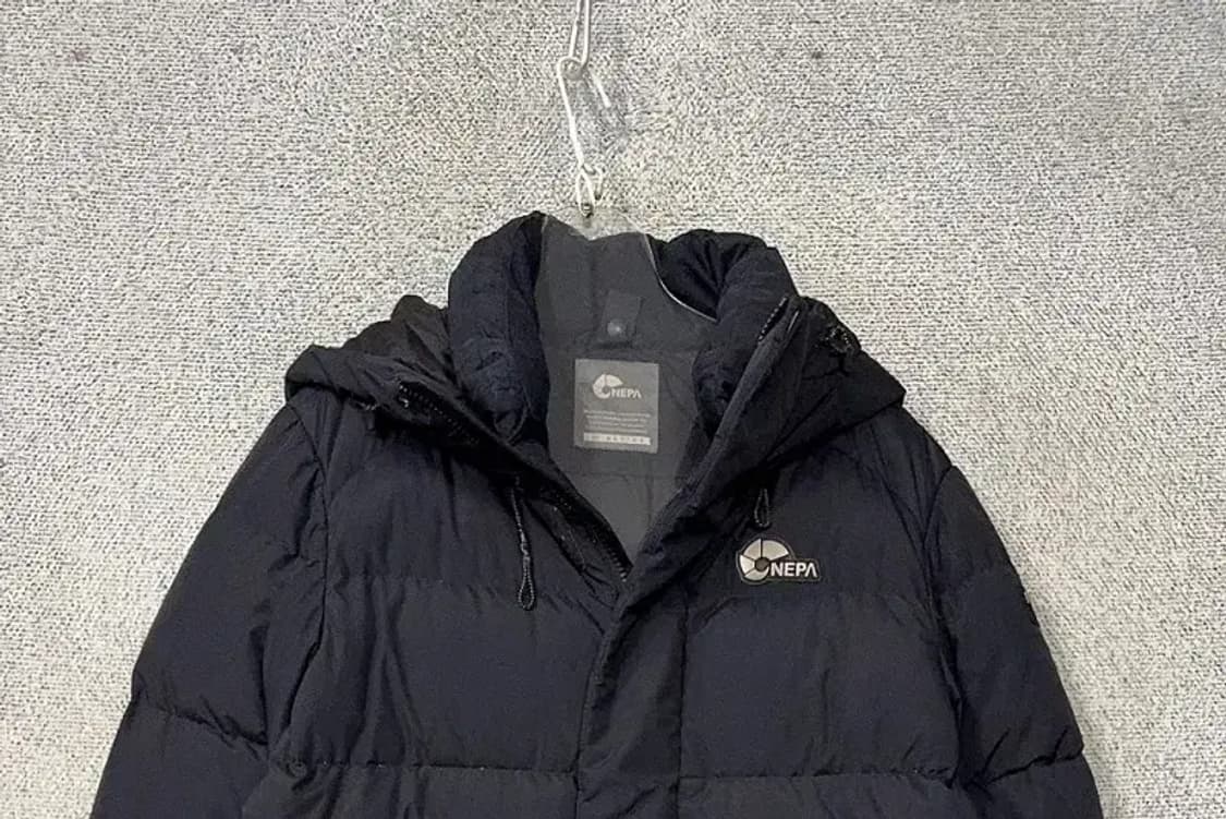 네파 블랙 로고 다운 롱패딩 90 상품이미지3