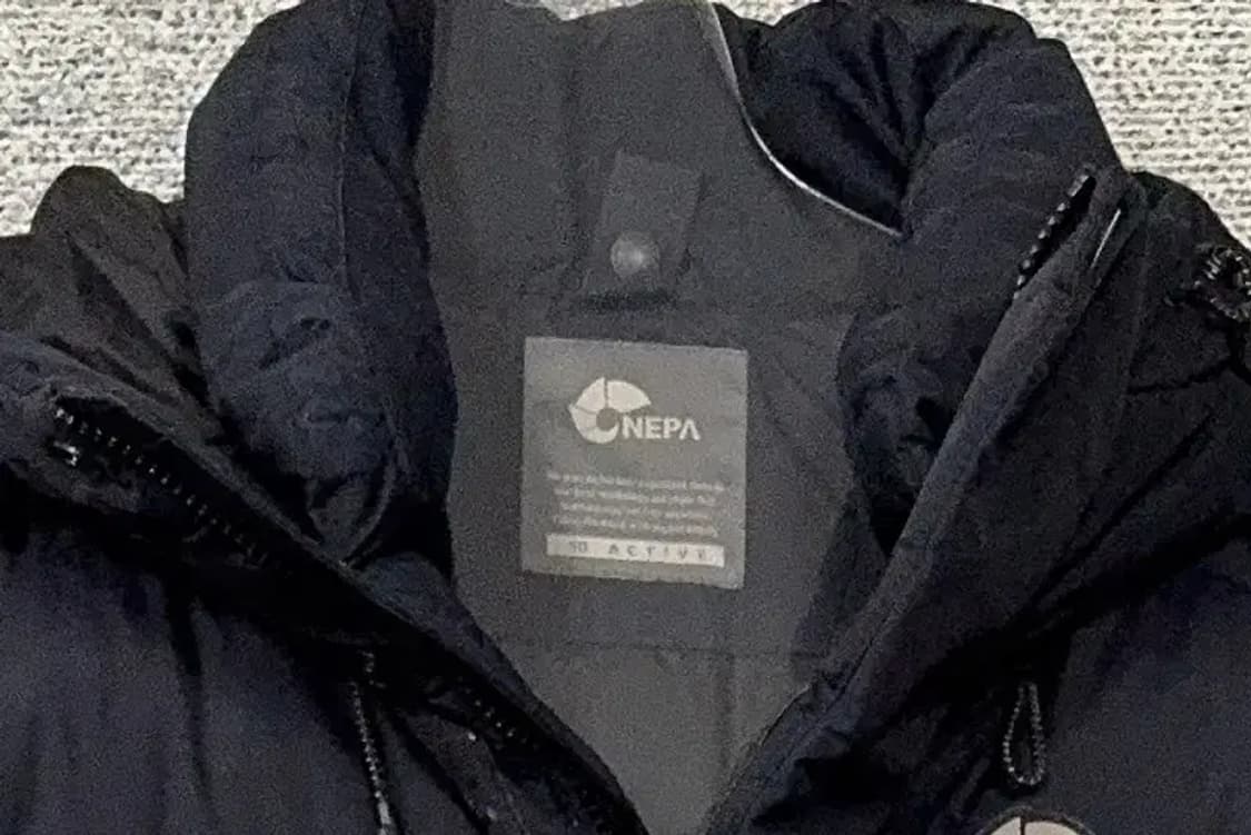 네파 블랙 로고 다운 롱패딩 90 상품이미지6