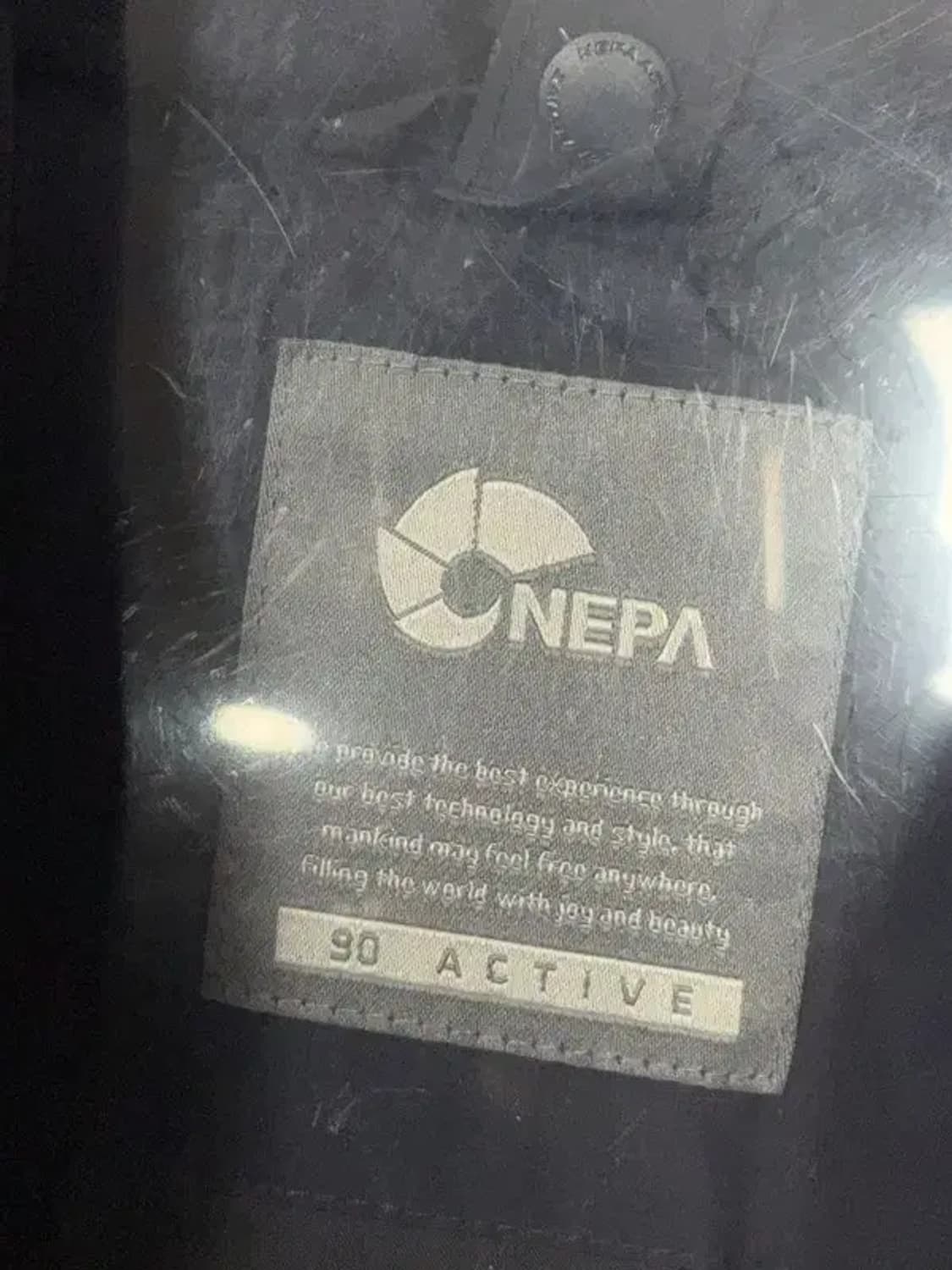 네파 블랙 로고 다운 롱패딩 90 상품이미지8