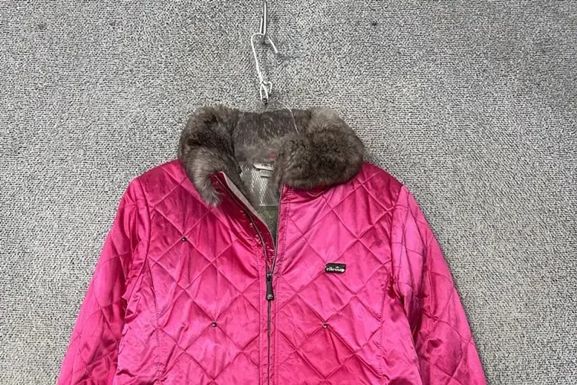엘레쎄 핑크 퍼 카라 경량 패딩 S 상품이미지3