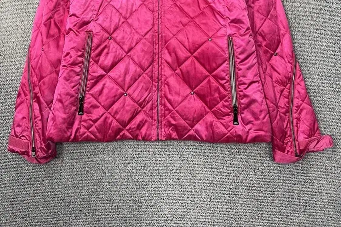 엘레쎄 핑크 퍼 카라 경량 패딩 S 상품이미지4