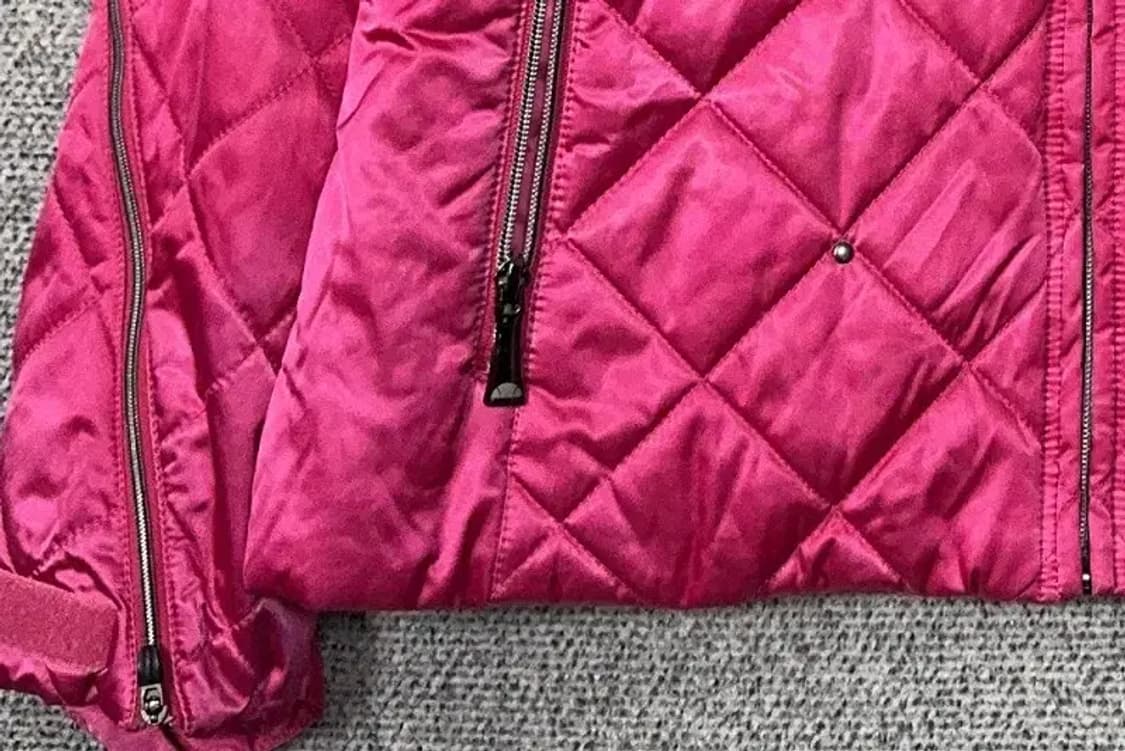 엘레쎄 핑크 퍼 카라 경량 패딩 S 상품이미지6