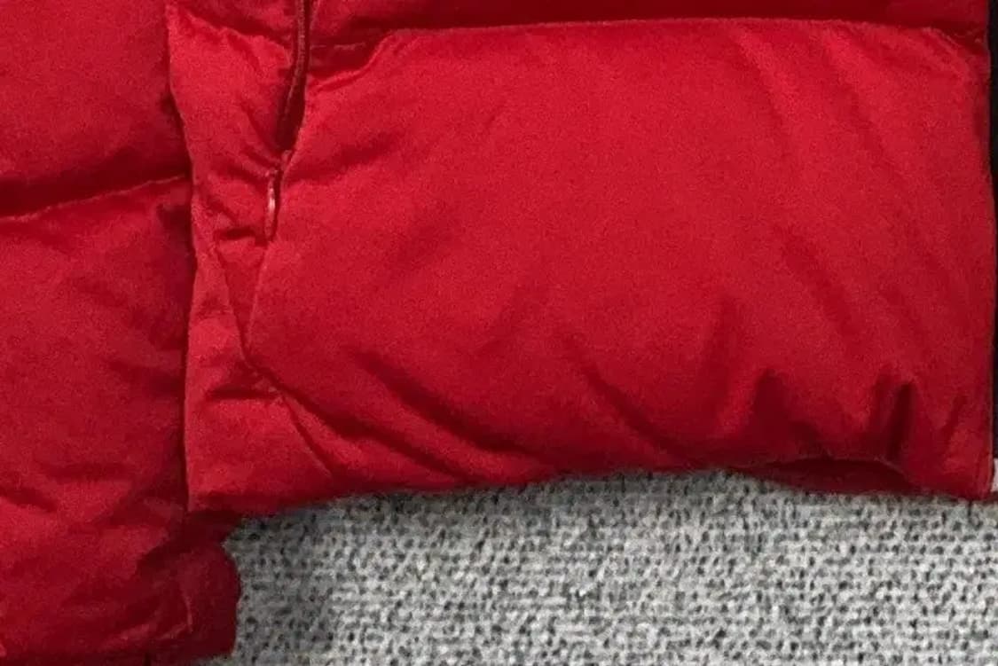 데상트 레드 패치 빈티지 패딩 S 상품이미지6