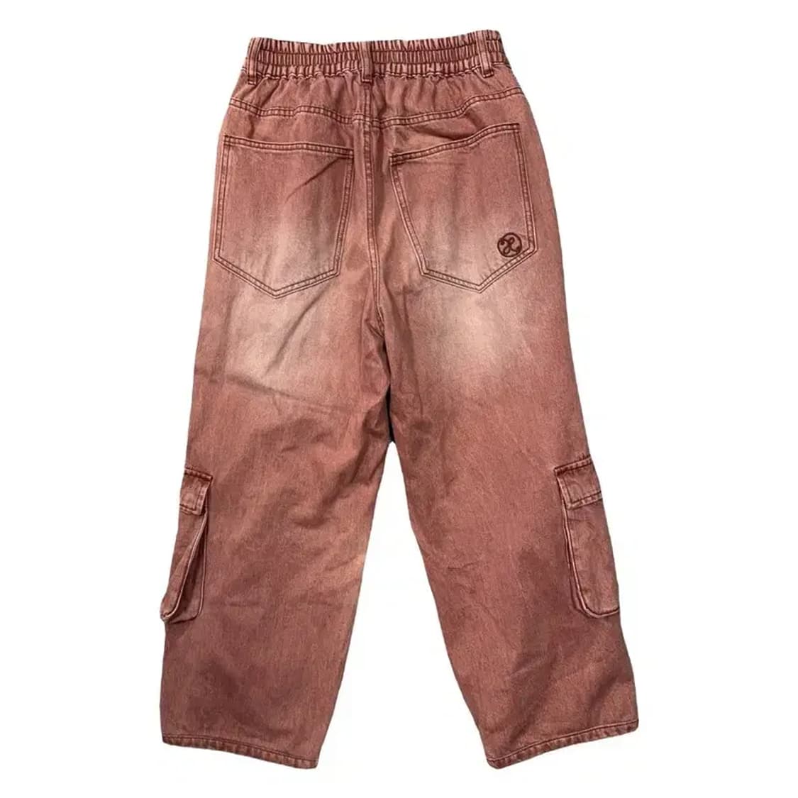 엑스톤즈 피그먼트 빈티지 코랄 워싱 카고 바지 S 상품이미지2