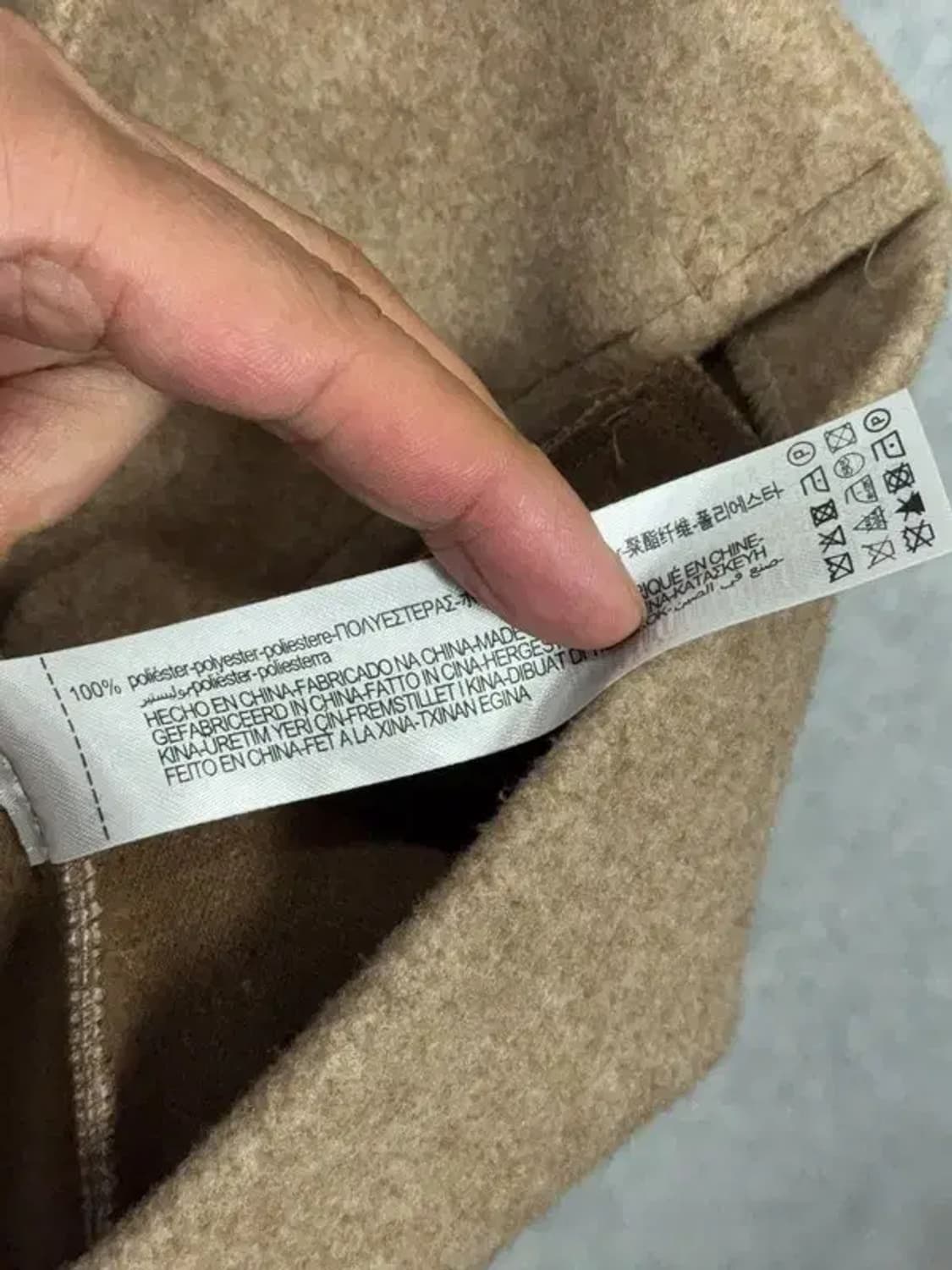 자라 베이지 블레이저 베스트 가디건 M-L 상품이미지4