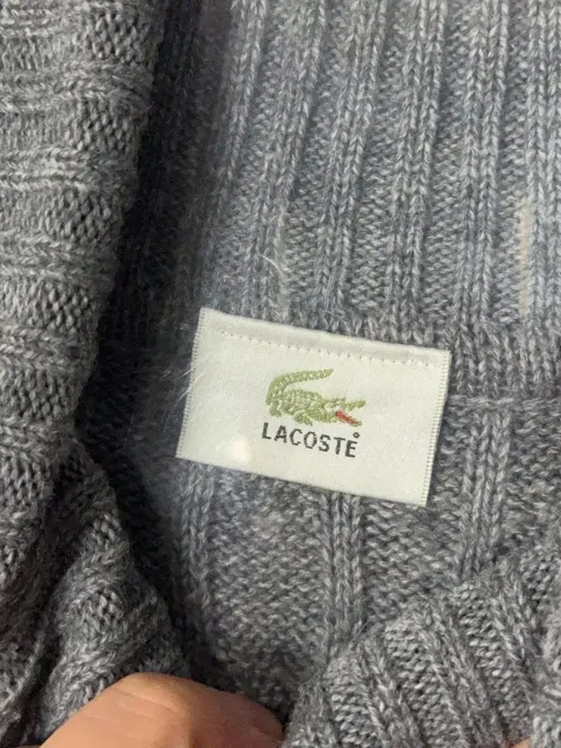 라코스테 그레이 로고 폴라 니트 FREE 상품이미지3