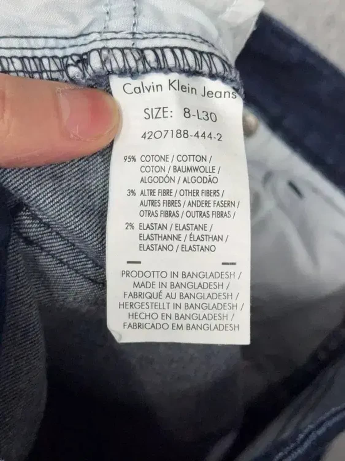 캘빈클라인 네이비 여성 캐주얼 청바지 30 상품이미지4