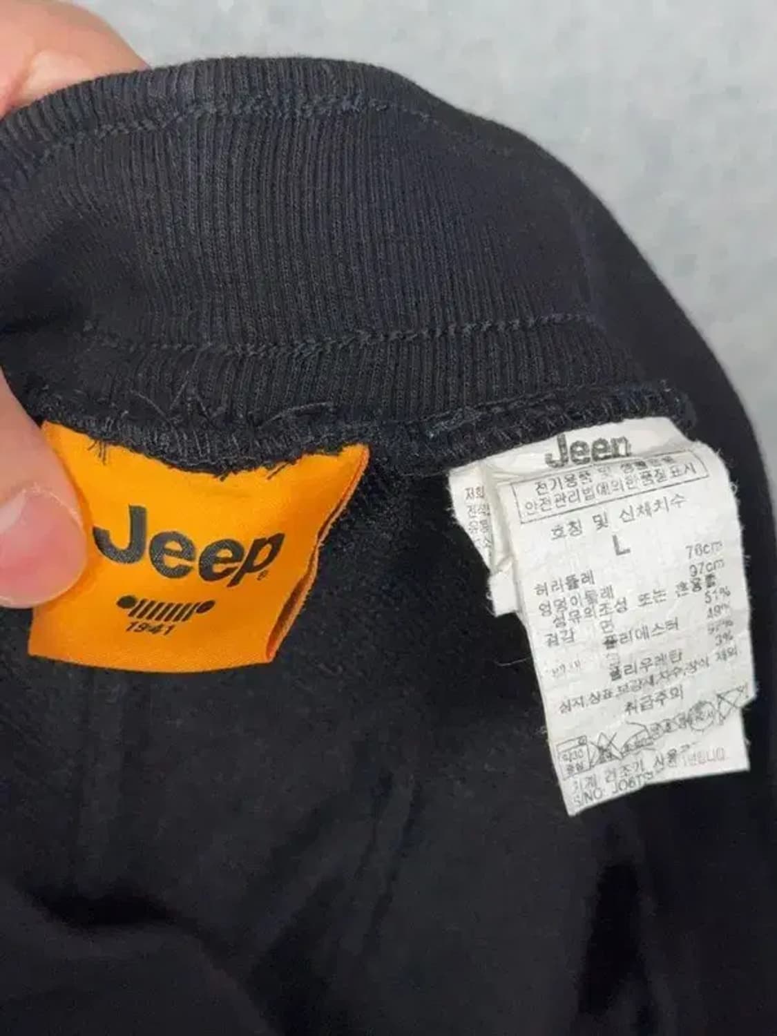 지프 블랙 카고 조거팬츠 L 상품이미지4