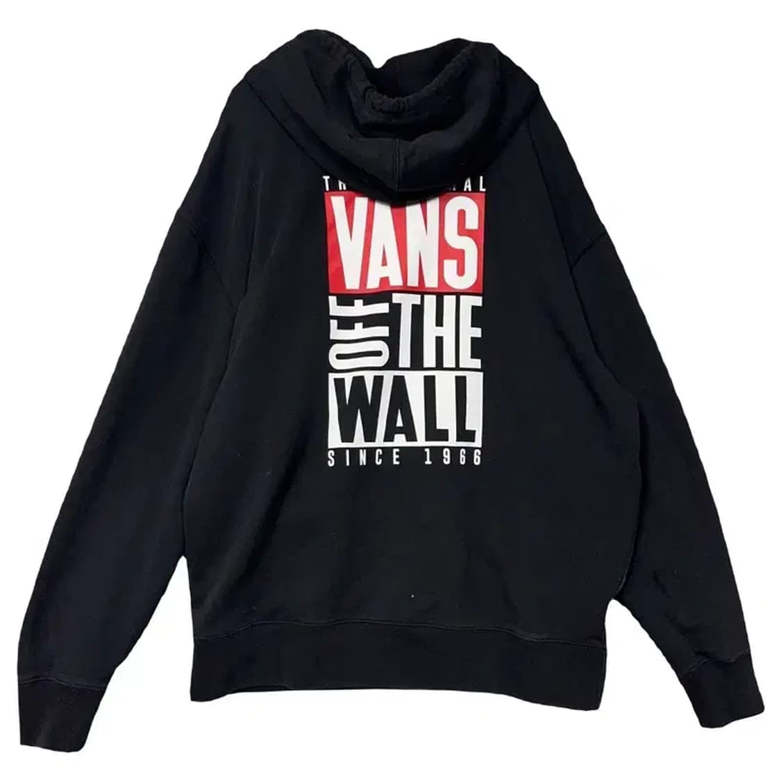 반스 블랙 빈티지 오버핏 후드티 LARGE 상품이미지2