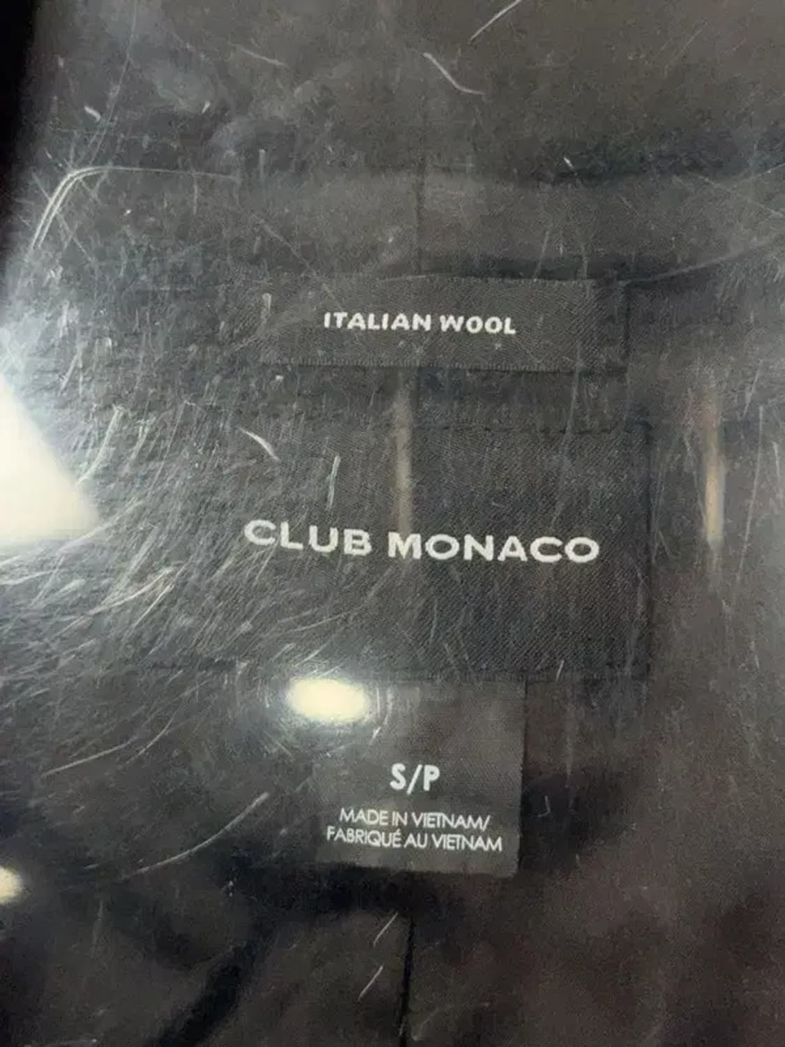 클럽모나코 블랙 클래식 울 코트 S 상품이미지3