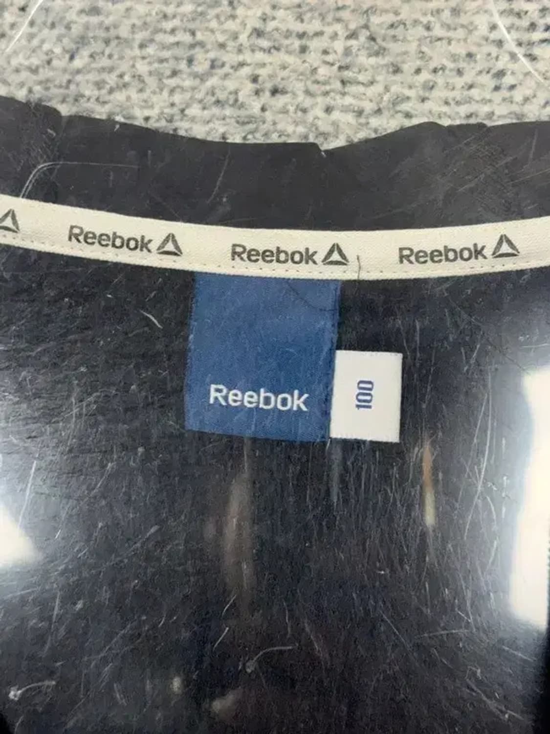 리복 블랙 기능성 후드 집업 100 상품이미지3