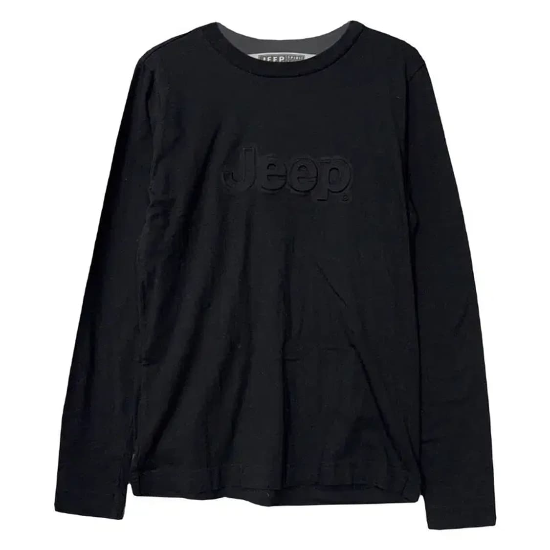 지프 프린팅 블랙 긴팔티 S(90) 상품이미지1