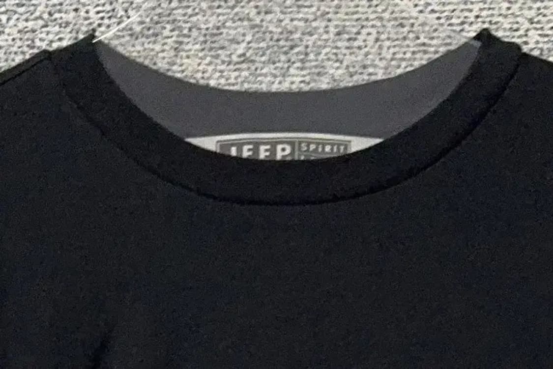 지프 프린팅 블랙 긴팔티 S(90) 상품이미지5