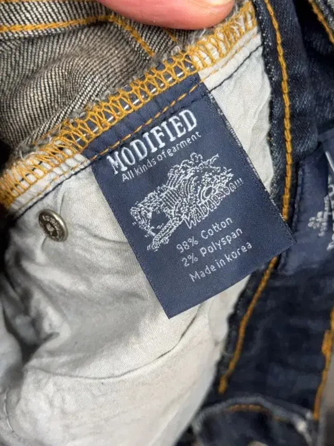 모디파이드 워싱 캐주얼 청바지 W 28 L 32 상품이미지9