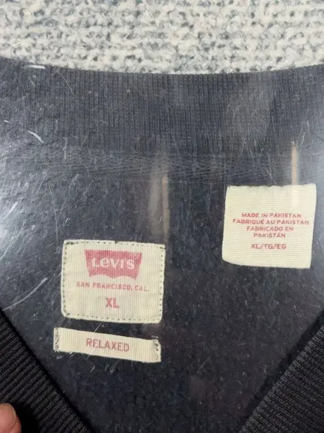 리바이스 블랙 오버 사이즈 맨투맨 XL/TG/EG 상품이미지7