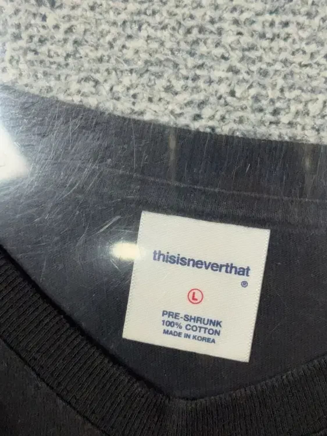 디스이즈네버댓 블랙 슬리브 긴팔티 L 상품이미지7