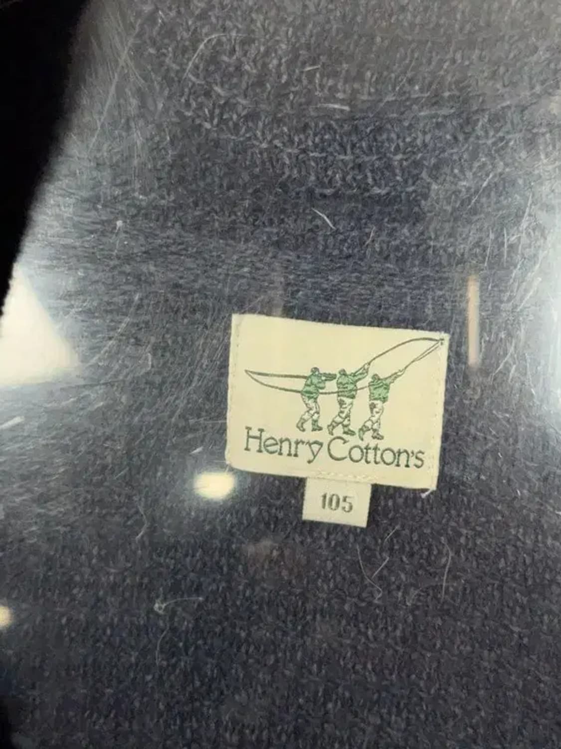 헨리코튼 네이비 아크릴 니트 가디건 105 상품이미지5