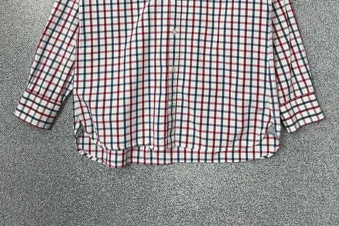 타미힐피거 로고 레드 체크 셔츠 XL 상품이미지4