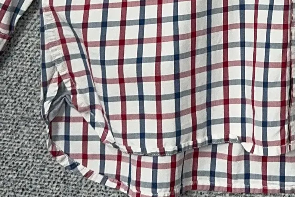 타미힐피거 로고 레드 체크 셔츠 XL 상품이미지6