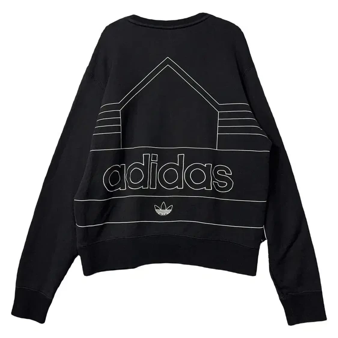 아디다스 스트라이프 블랙 맨투맨 XL 상품이미지2